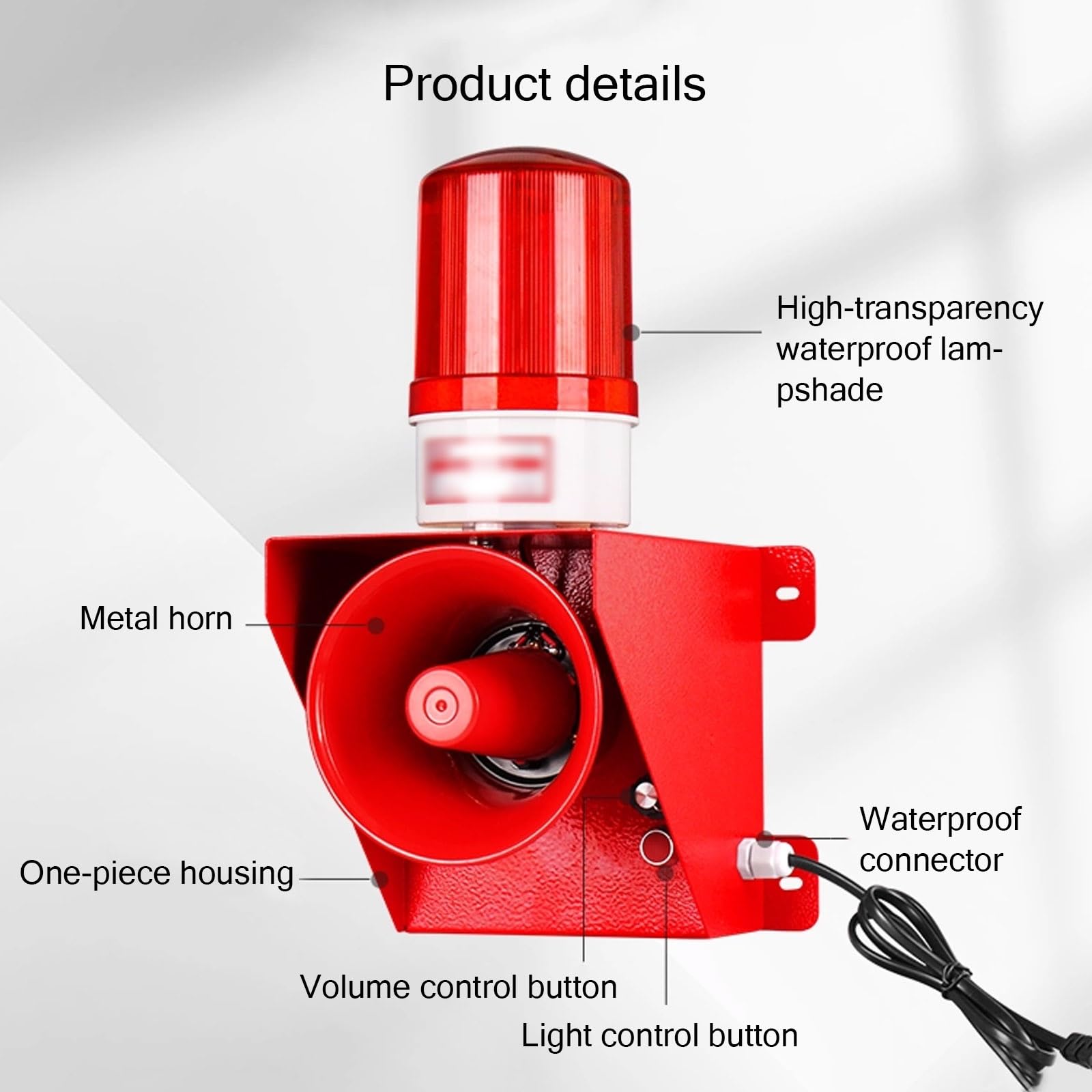Metal PC LED Inrial Siren Alarm