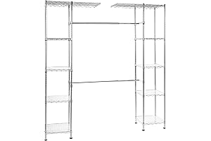 Indispensable External Closet: Amazon Basics Expandable Hanging Storage Organizer