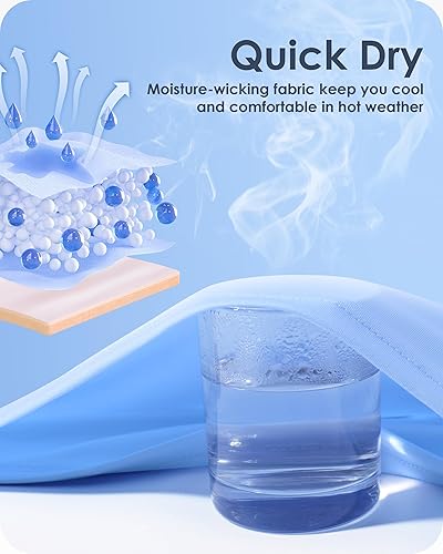 Miniatura 6 de Boladeci Camisas de sol para mujer, protección UV UPF 50+, protección contra erupciones, manga larga, camisetas de natación de secado rápido