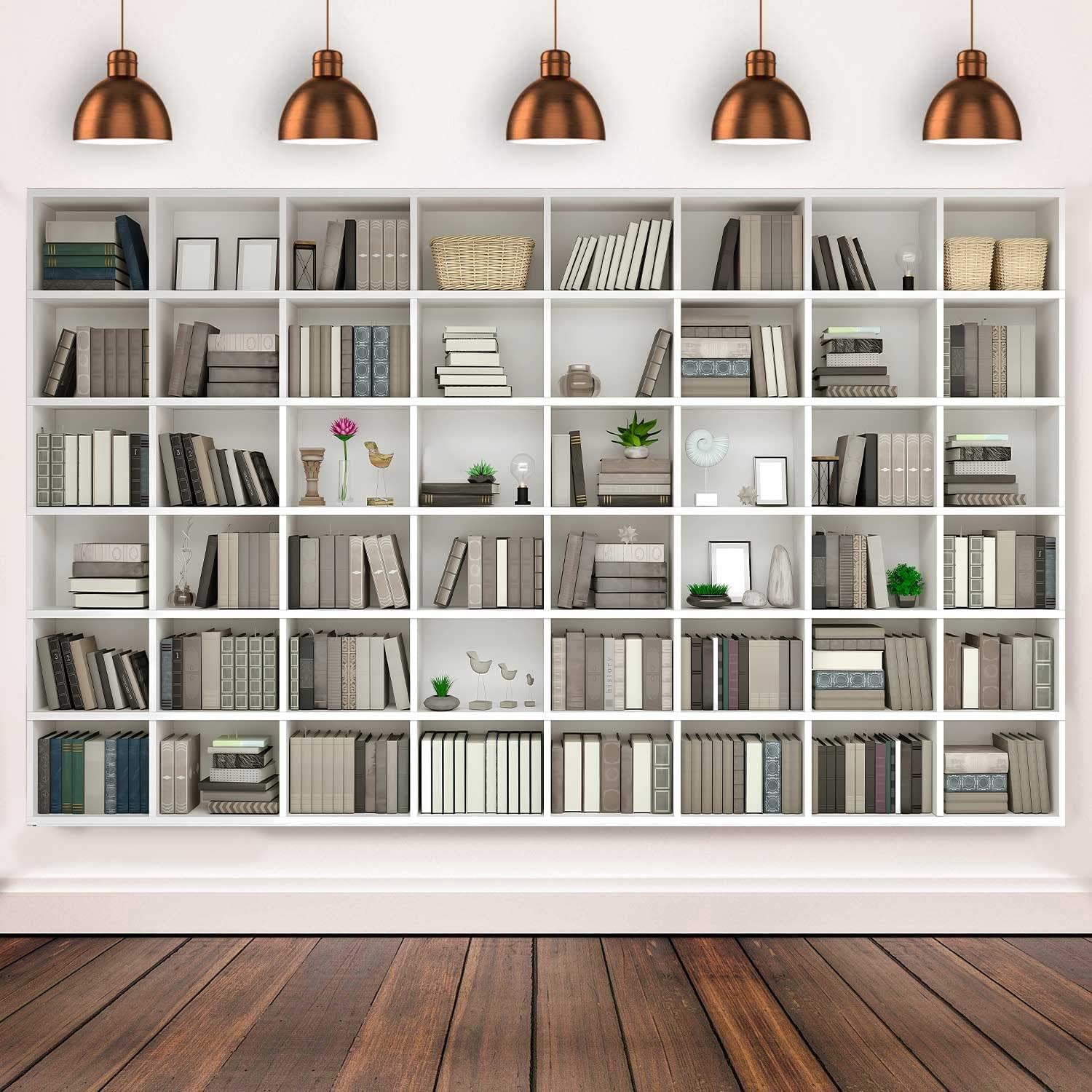 KIKIDOR White Bookshelf Photography Backdrop School