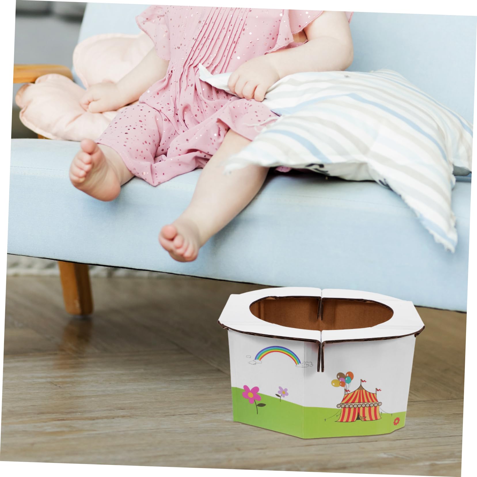 CIMAXIC Portable Potty Seat for Toddlers Foldable Paper Toilet Boys and Girls Travel Closestool