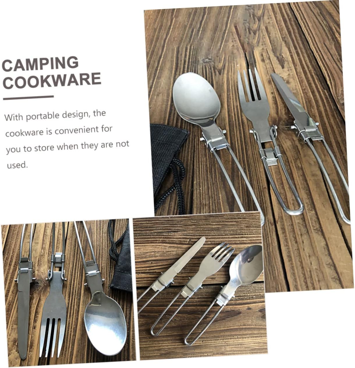 Camping Cooking Set 1 Set Portable Picnic Pot Pan Outdoor Cookware Kit Utensils Easy to Clean for Outdoor Activities