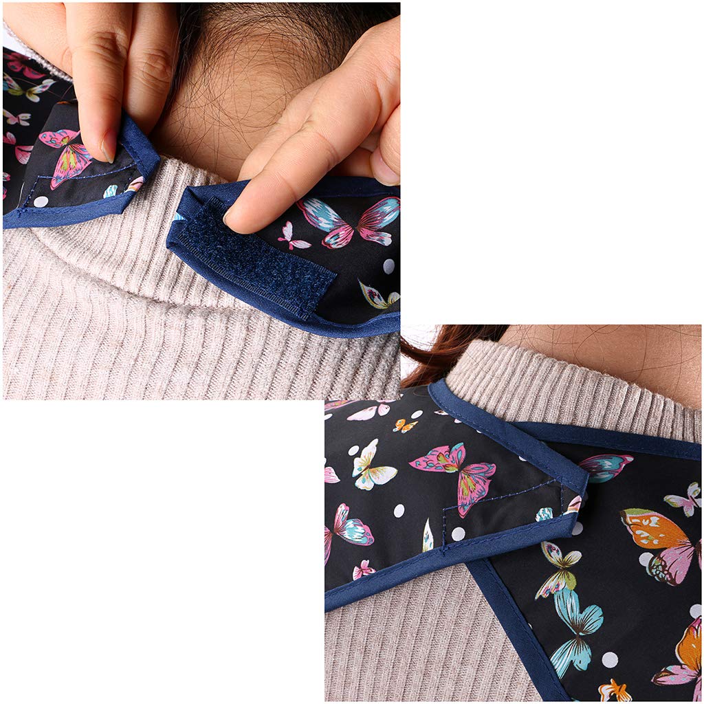 BTSKY Baberos impermeables reutilizables para adultos
