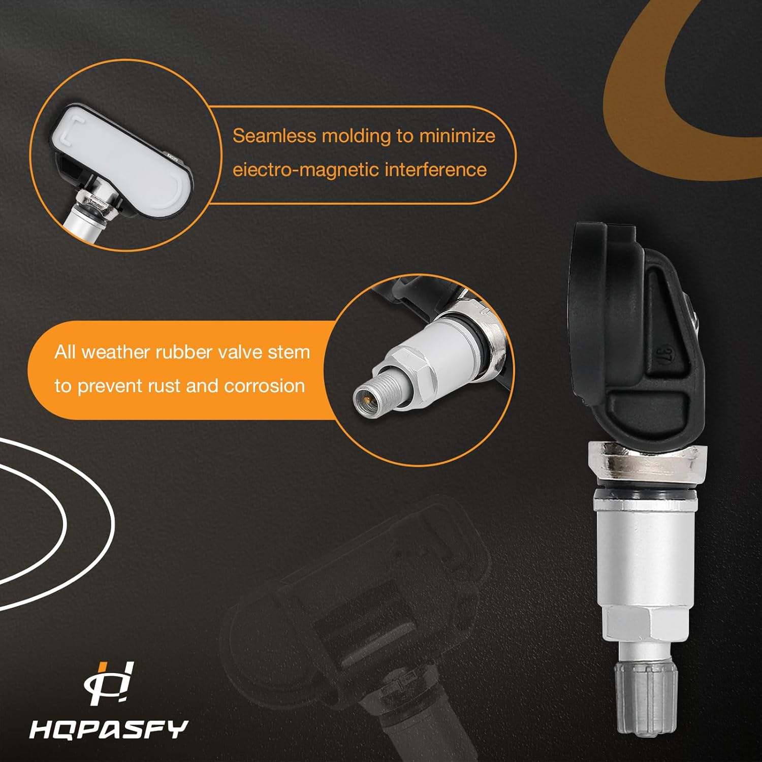 Tire Pressure Sensor 433MHz TPMS 4PCS Compatible with Mercedes-Benz C230 C250 E300 E350 ML350 & More Replaces# 0009050030, A0009050030, 0009057200