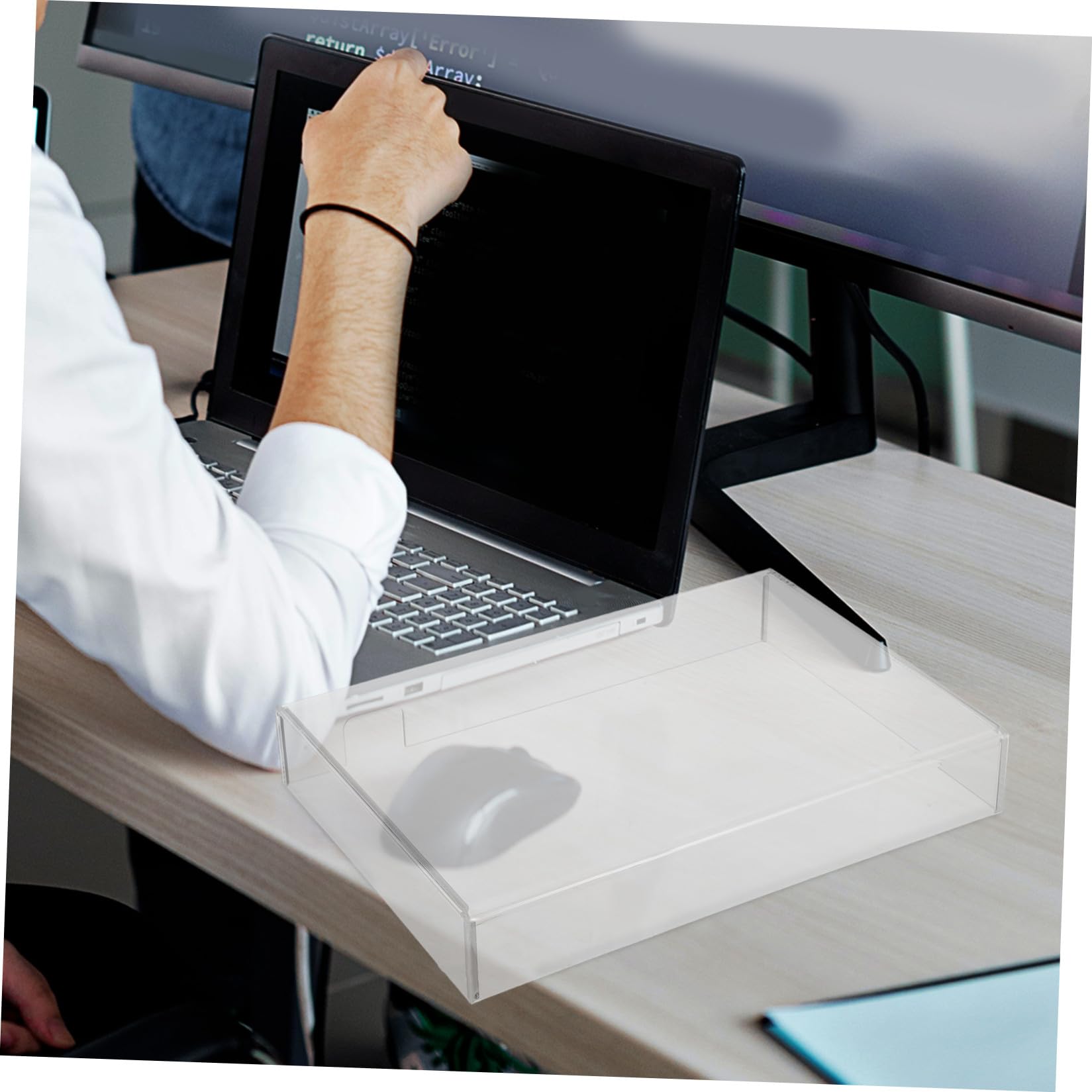 Copri Tastiera Portatile Trasparente in Acrilico Antipolvere | Protezione per Laptop e Tastiere, Manutenzione Semplice, Pensato per Studenti