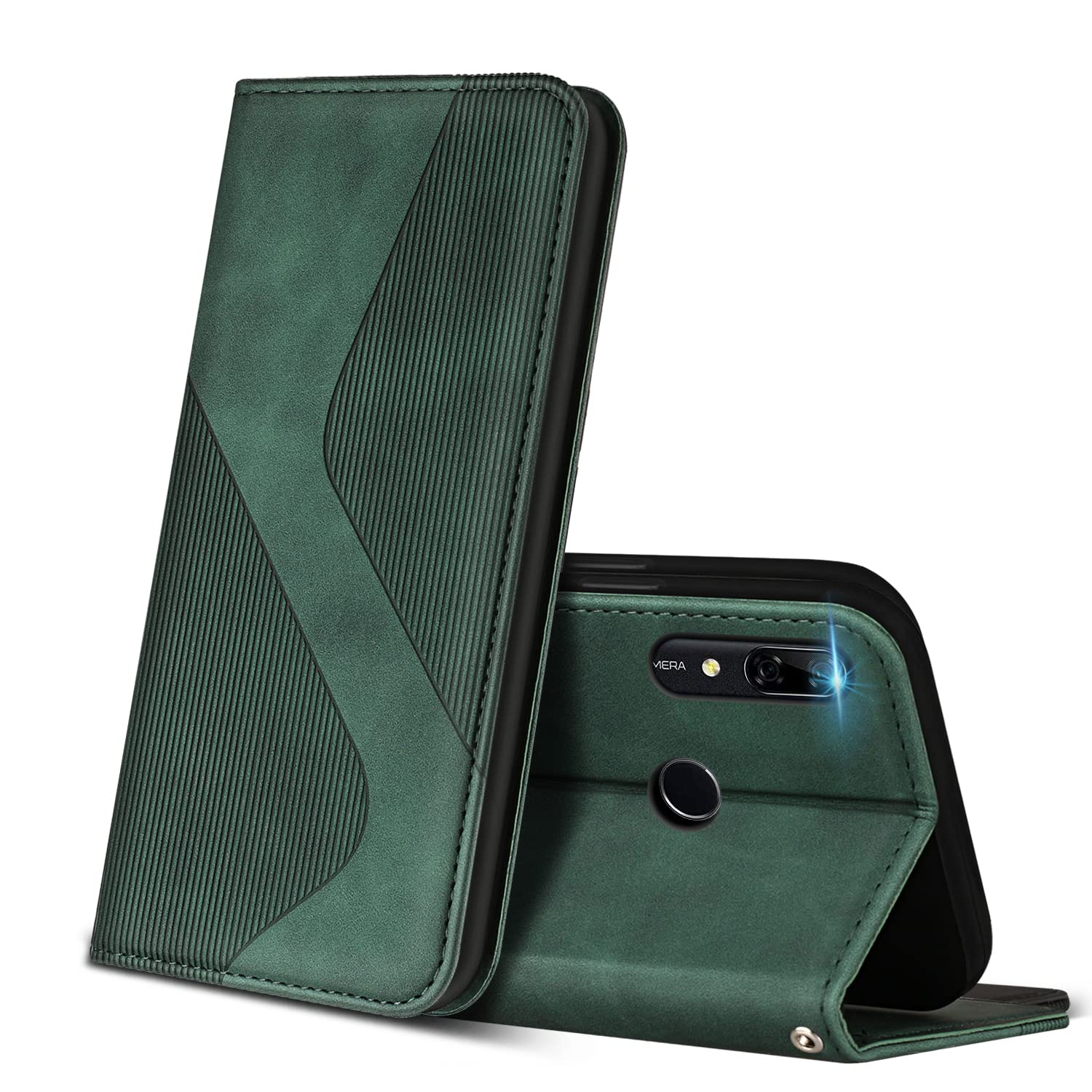 Custodia Portafoglio In Pelle Premium Per Huawei P Smart Z – Chiusura Magnetica, 2 Slot Carte, Rosa Mandala - 3