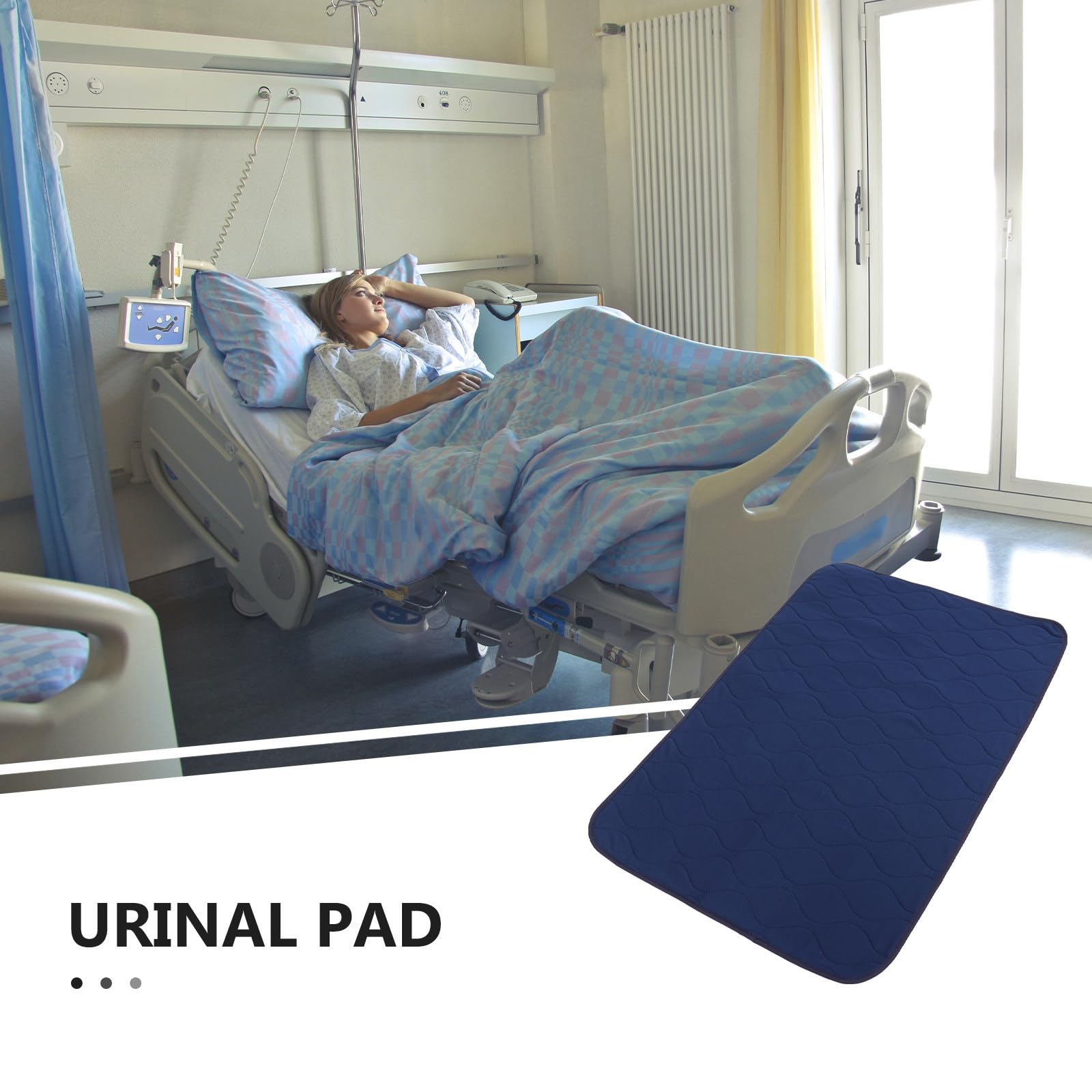 Almohadilla Urinaria para Ancianos, Cambiador de Pañales Lavable y Reutilizable, Tela, Azul, Antienganches, para Mascotas, para Cojín y Compresa Sanitaria