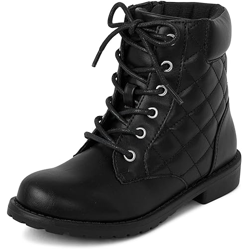 The Children's Place Girl's Lace Up Combat Boots