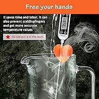 Vista 5 de Windspeed Soporte de clip para termómetro (no incluye termómetro), 2 soportes para termómetro digital para soporte de termómetro digital para velas