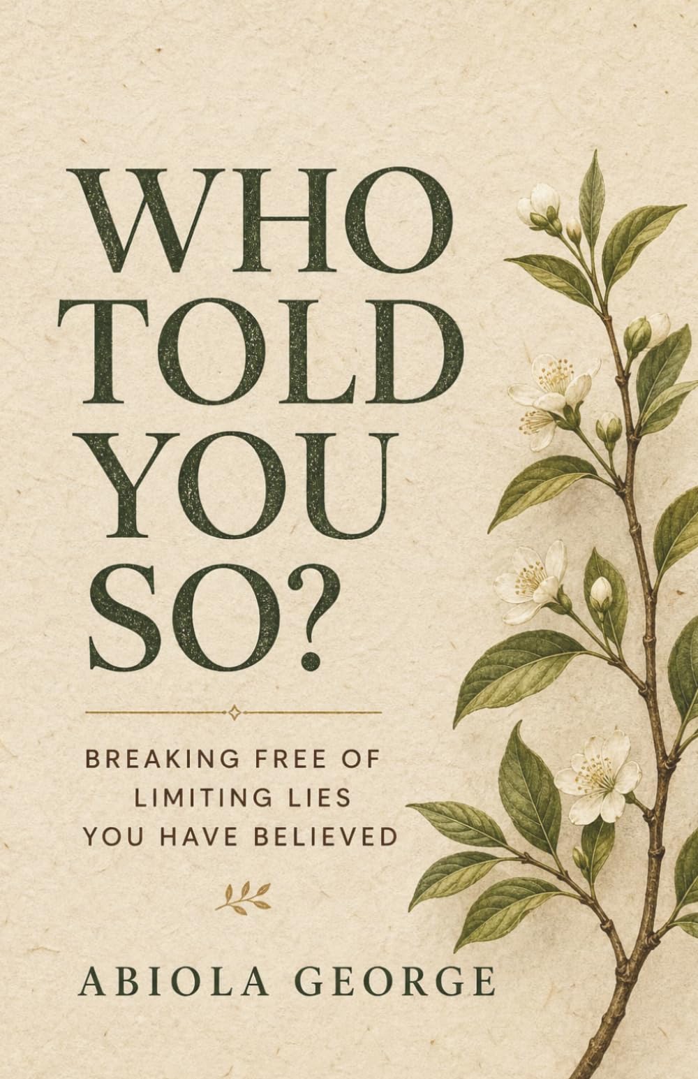 Who Told You So?: Breaking free of limiting lies you have believed