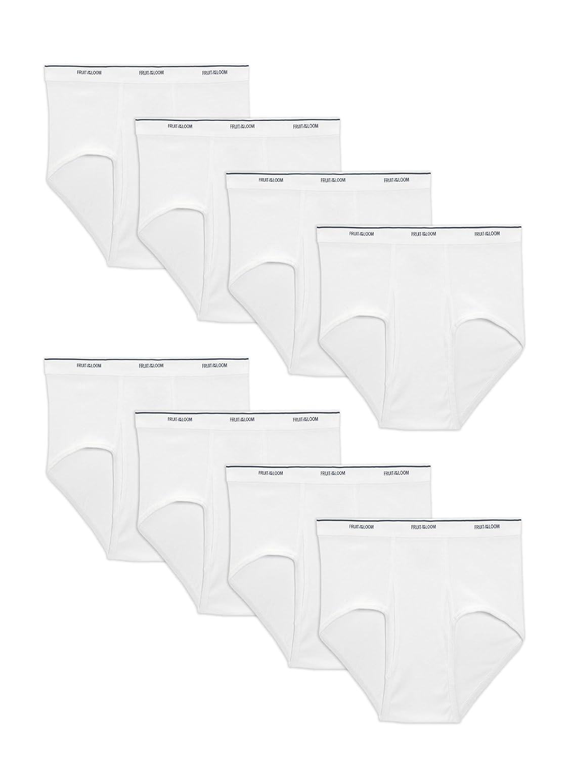 Fruit of the Loom Mens Basic White Brief Multipack