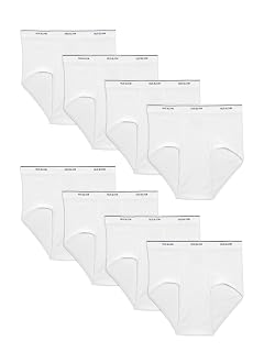 Fruit of the Loom Mens Basic White Brief Multipack