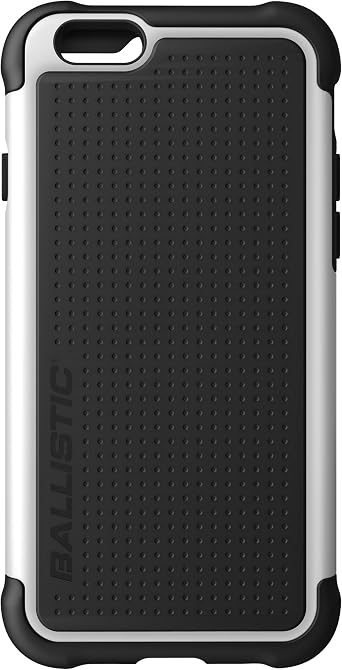 Ballistic Tough Jacket Case for Apple iPhone 6 and iPhone 6s - Retail Packaging - Black/White