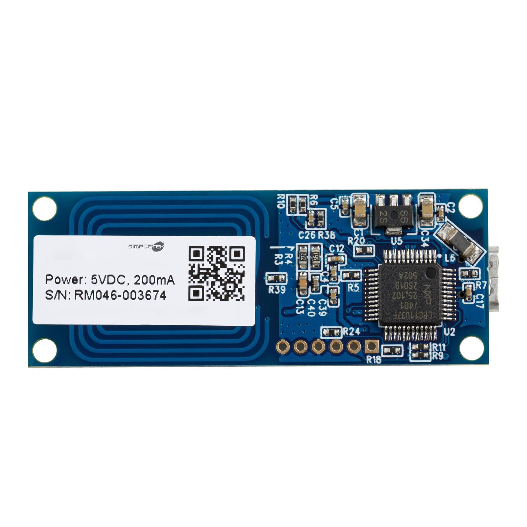 SIMPLETEK - Moduł czytnika kart Smart Card NFC wbudowany Micro-USB