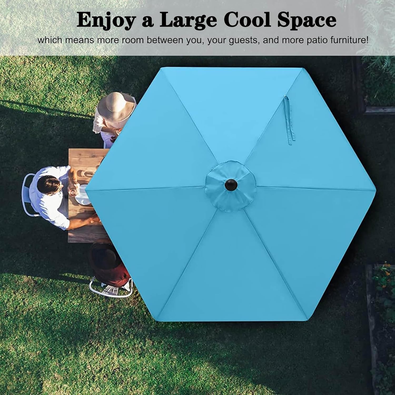 Covers Replacement Umbrella Canopy for 8 Rib Hanging Offset Cantilever Patio Umbrella Replacement Canvas Market Outdoor Patio Shades Ribs Length 38" to 58"