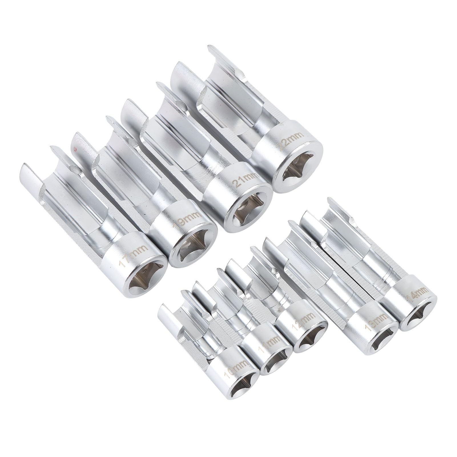 FTVOGUE Set di 9 Bussole per Carburante, Chiave per Iniettori in Acciaio CRV per Riparazioni Automobilistiche, Facile Accesso Alle Linee ABS e Ai Tubi del Carburante