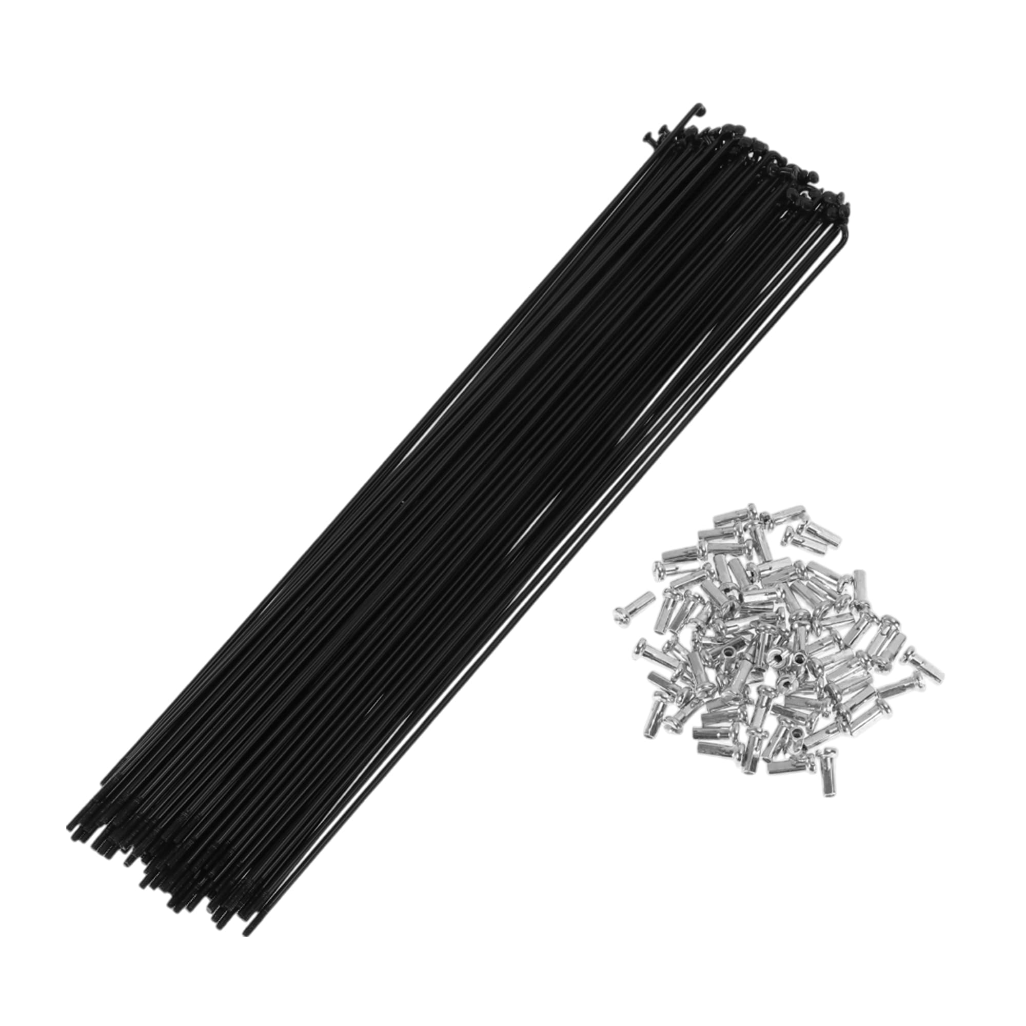 72Set 14G Raggio Bicicletta Raggio Ruota Della Bici In Acciaio Al Carbonio Nero
