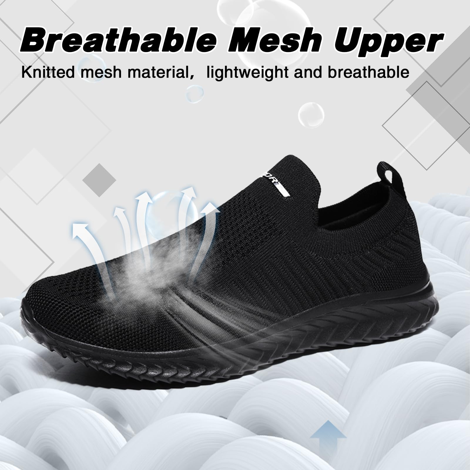 Scarpe Donna Uomo Sneakers Slip On Ginnastica Comode Tennis Running Scarpe da Camminare Jogging Tennis Outdoor Fitness Sportive Palestra