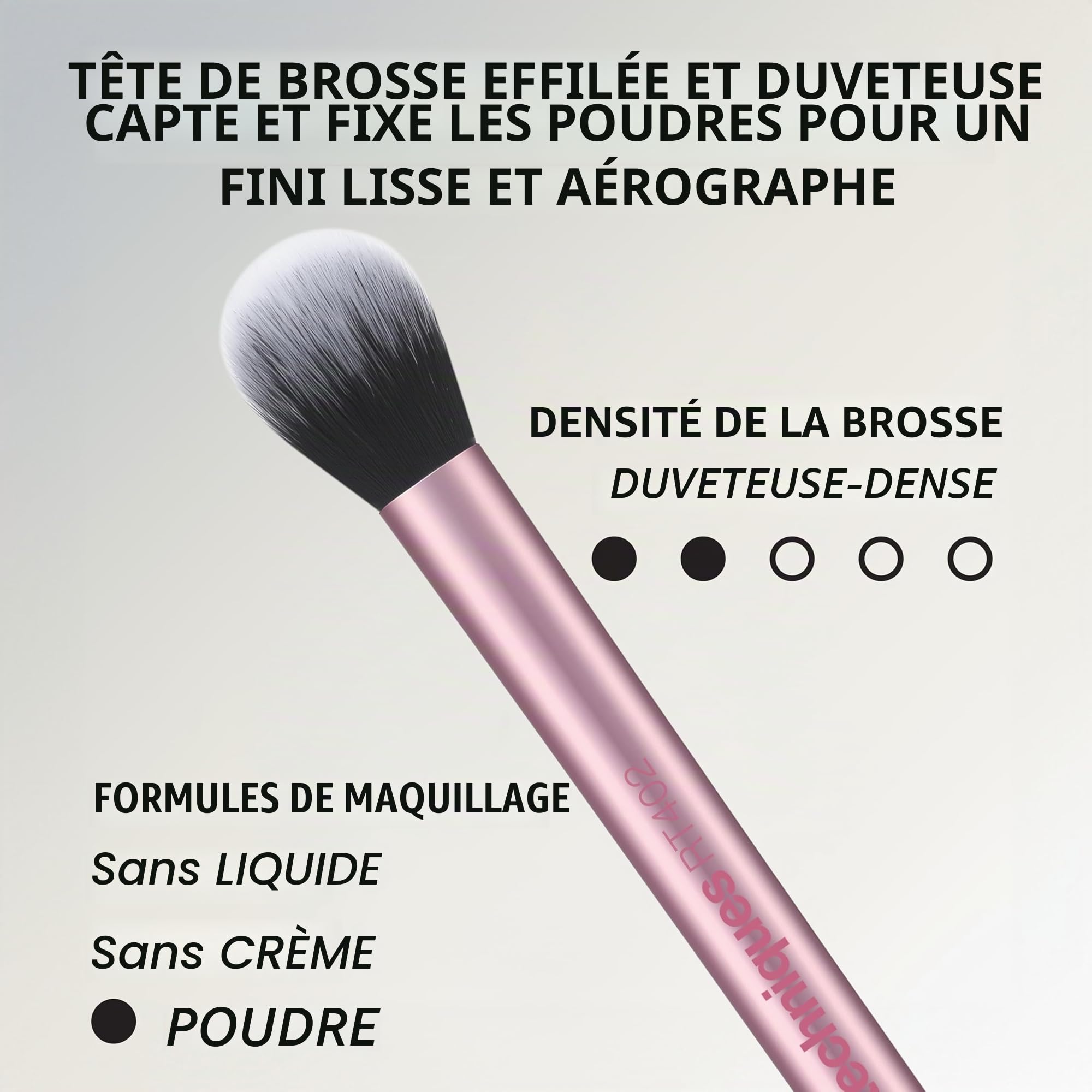 Real Techniques Kit Everyday Essentials, 6 pièces, 4 pinceaux maquillage + 2 éponges teint, application fond de teint, fard à joues, estompage précis, finition naturelle