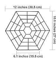 Vista 7 de Paquete de 20 protectores de estanque hexagonales de plástico para estanque, flotando en garzas resistentes al agua, mapaches, gatos, cuervos, aves