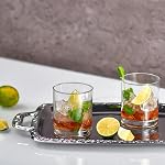 KROSNO Whiskey Tumbler Glasses | Set of 6 | 10.1 oz | Blended Collection | Perfect for Home, Restaurants and Parties | Dishwasher Safe