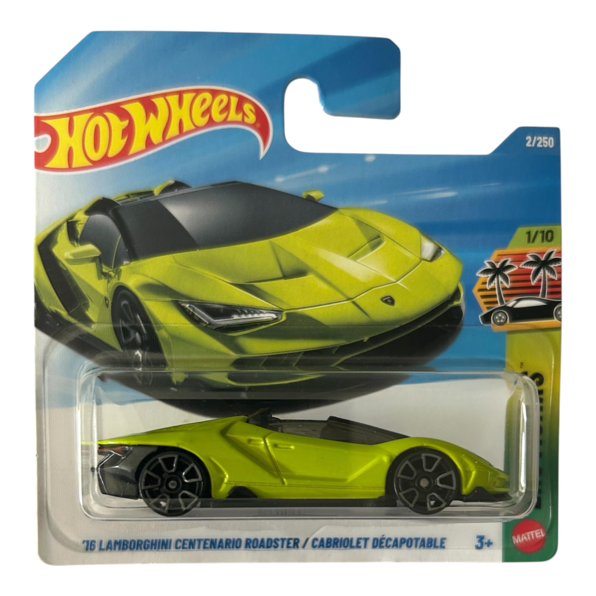 Hot Wheels 2016 Lamborghini Centenario Roadster Green Diecast