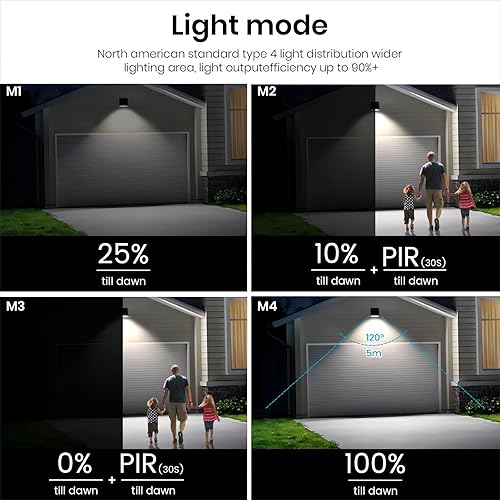 Miniatura 3 de Luces solares para exteriores, 1000 lm IP65, luces de inundación solares impermeables con 4 modos, sensor de movimiento de 4000 K, luz solar de