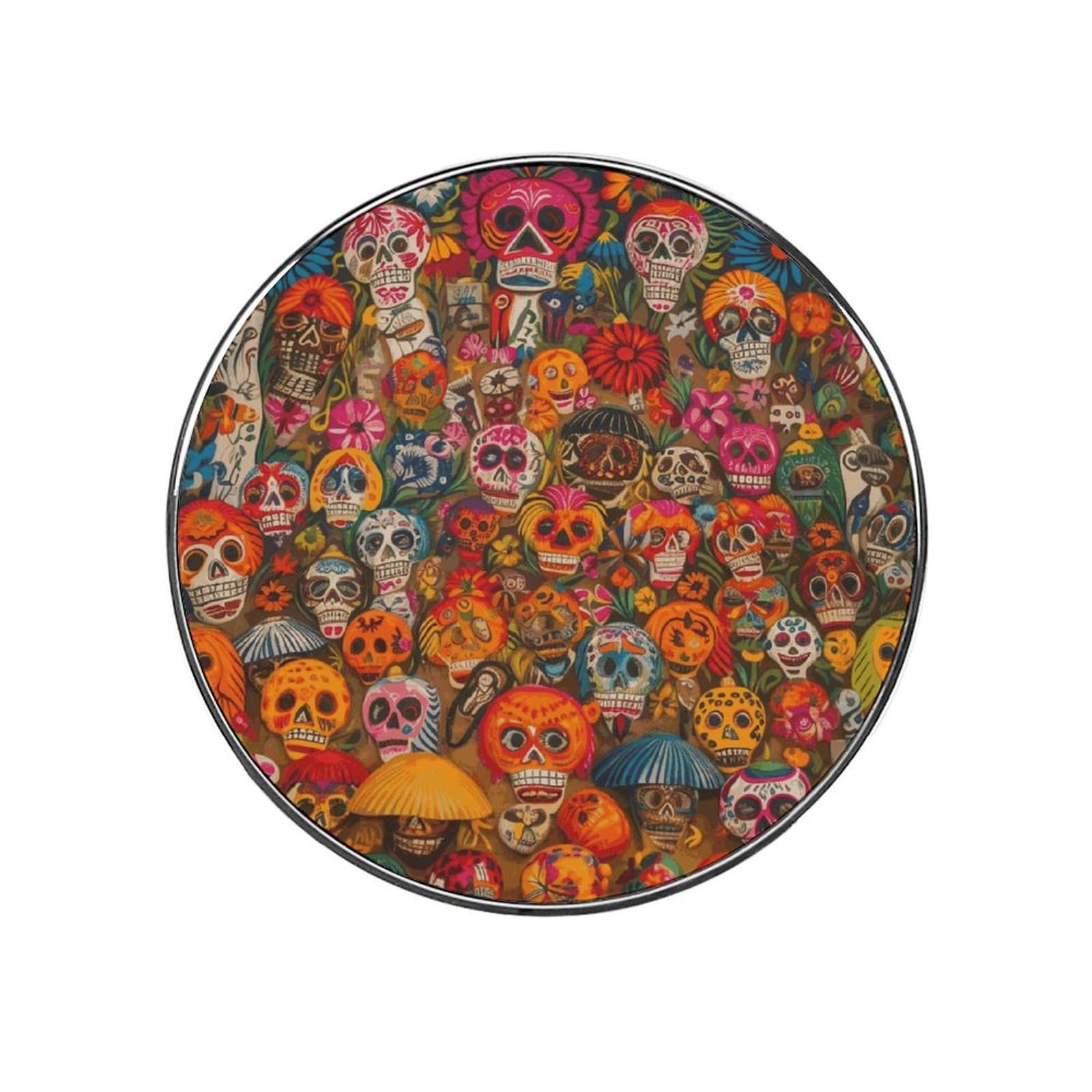 Mexican Folk Art Magnetic Refrigerator Sticker, Cute Fridge Stickers Decorative Magnets, Car Decals Fridge Garage Door Magnets for Home Kitchen Christmas Party Decor