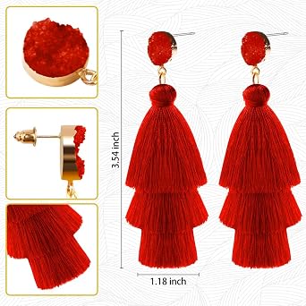 Boucles D'oreilles Pendantes Bohème Chic - Doré Et Rose Avec Perle - Dormeuses En Acier Inoxydable - Neuf Sans Emballage