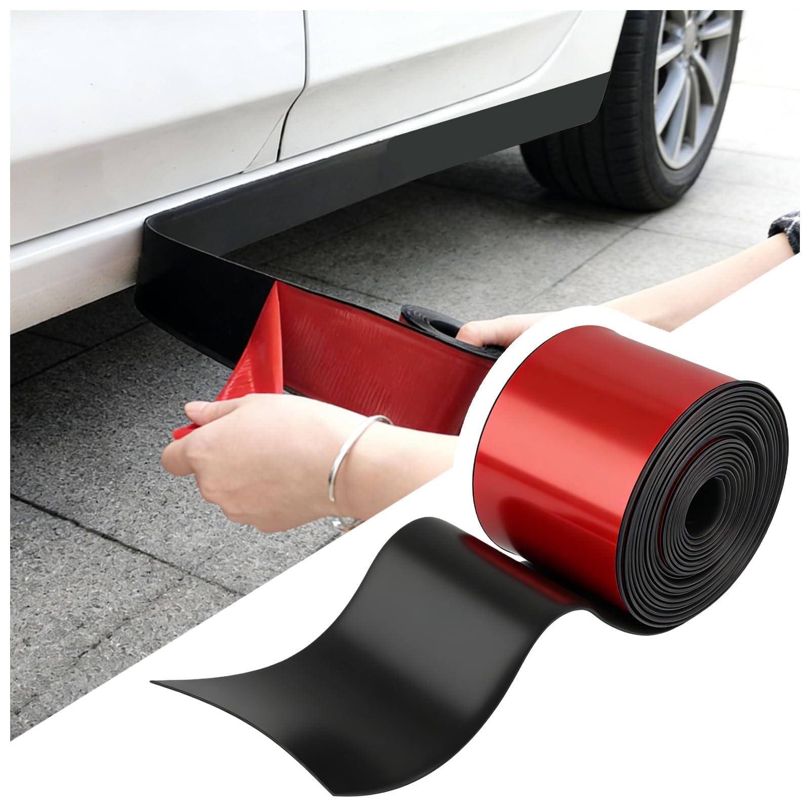 Tryagat Side Skirts for BMW 4er Cabrio (G23) 2026 2025 2024-2020, Rocker Panels Flexible Car Trim Strips Body Protector Scratch Resistant Door Sill Guards Premium Rubber