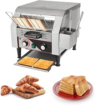 Commercial Toaster, 300 Pcs/Hr Toasters for Restaurant Bun 1900W
