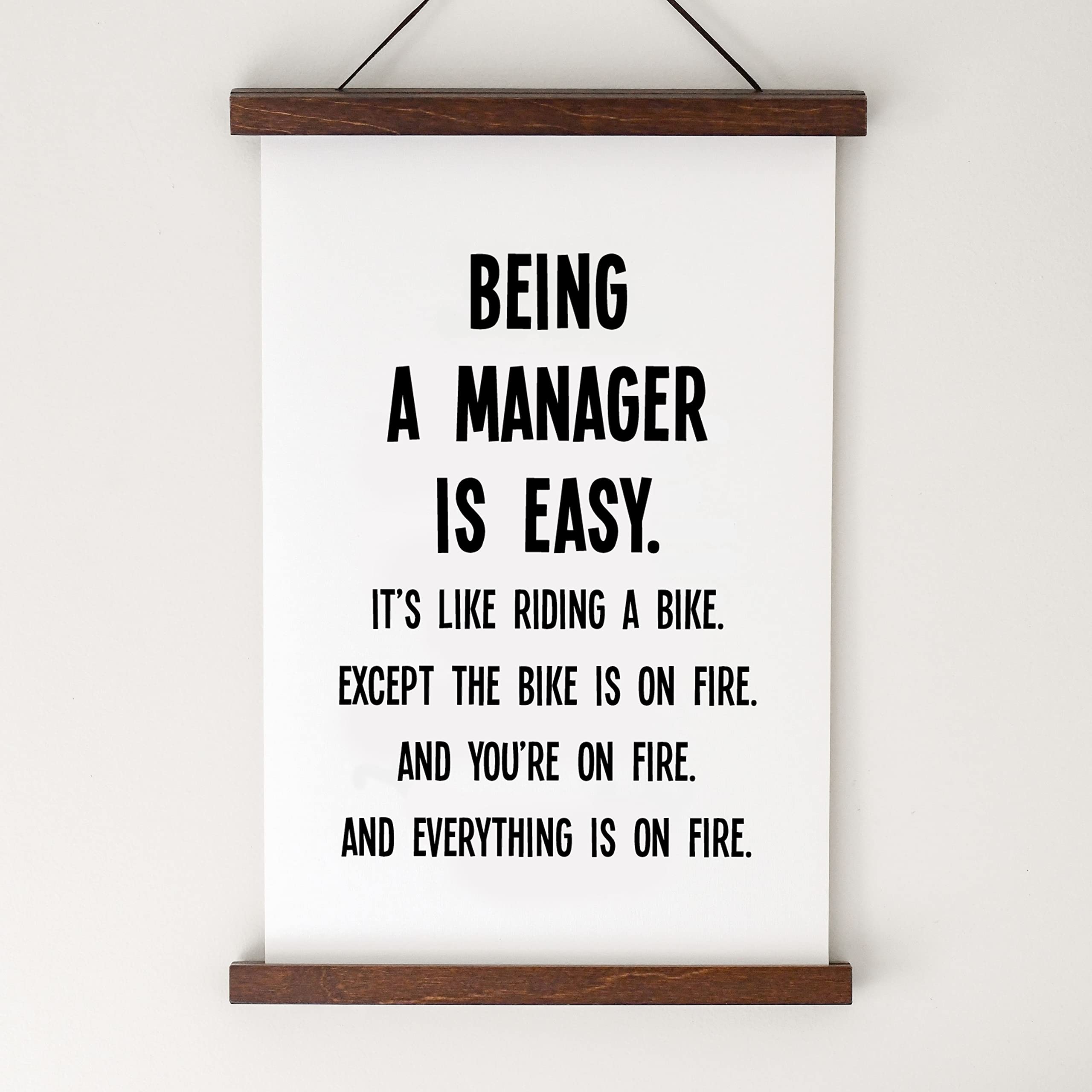 GrassVillage Divertente tazza manager – Being a Manager is Easy Like Riding a Bike – Regalo di lavoro sarcastico per capo, supervisore, collega – Umorismo in ufficio, compleanno, regalo di addio