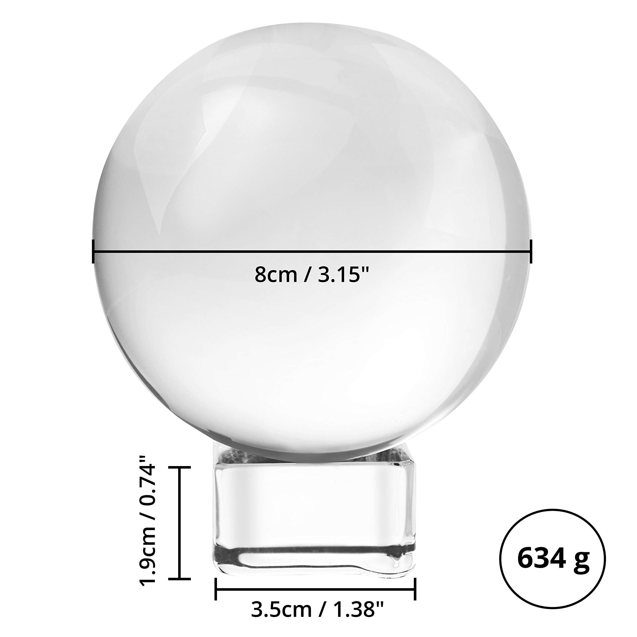 Palla Di Vetro Trasparente Realistica Dell'illustrazione Di Riserva Di