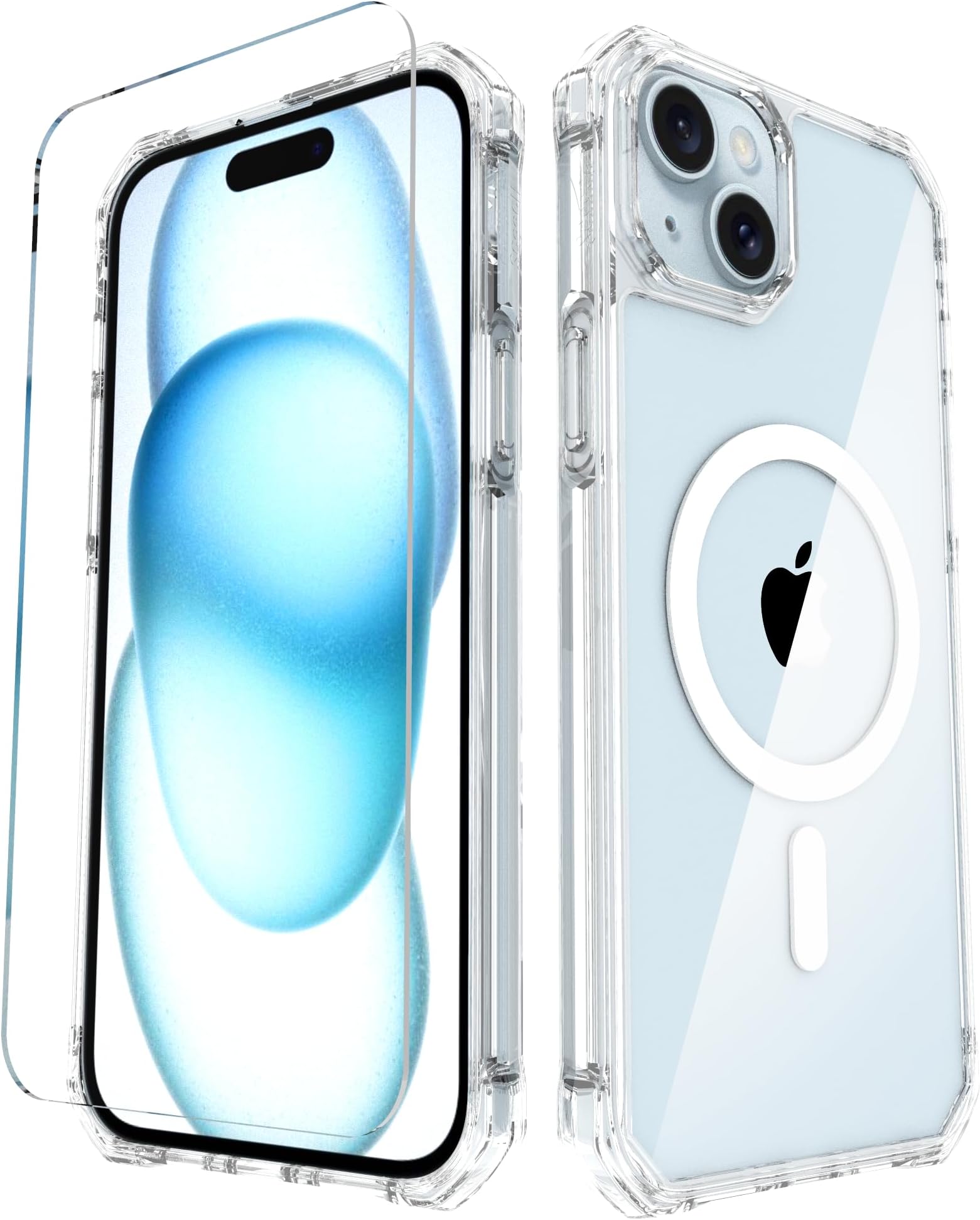 Scooch for iPhone 15 Plus MagSafe Case with Screen Protector [MagCase] iPhone 15 Plus Case MagSafe, Military Grade Drop Protection, Ultra-Strong Magnets, Anti-Scratch