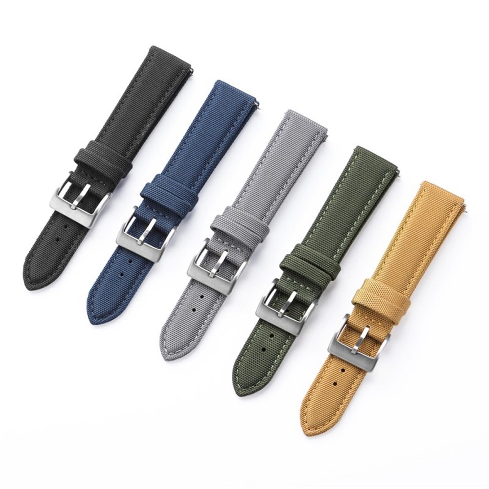 Cinturino per orologio in nylon double face Cinturino traspirante per sport all'aria aperta 20 22 mm