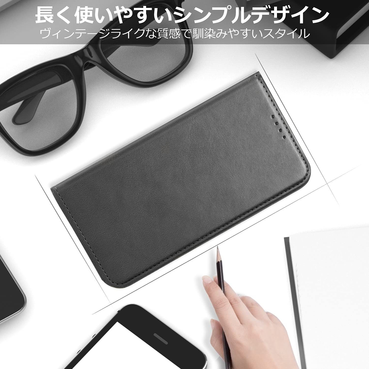 Amazon.co.jp: Ayakumo galaxy iphone pixel ケース 手帳型 高級PU