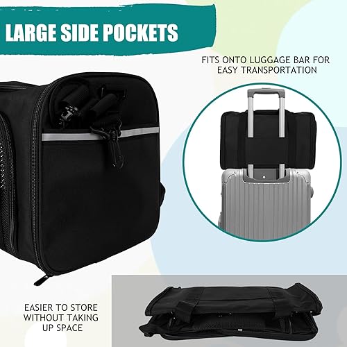 Miniatura 5 de Top tasta Transportador de mascotas para gatos pequeños, medianos y grandes, transportador de lados suaves, portátil, plegable, aprobado por