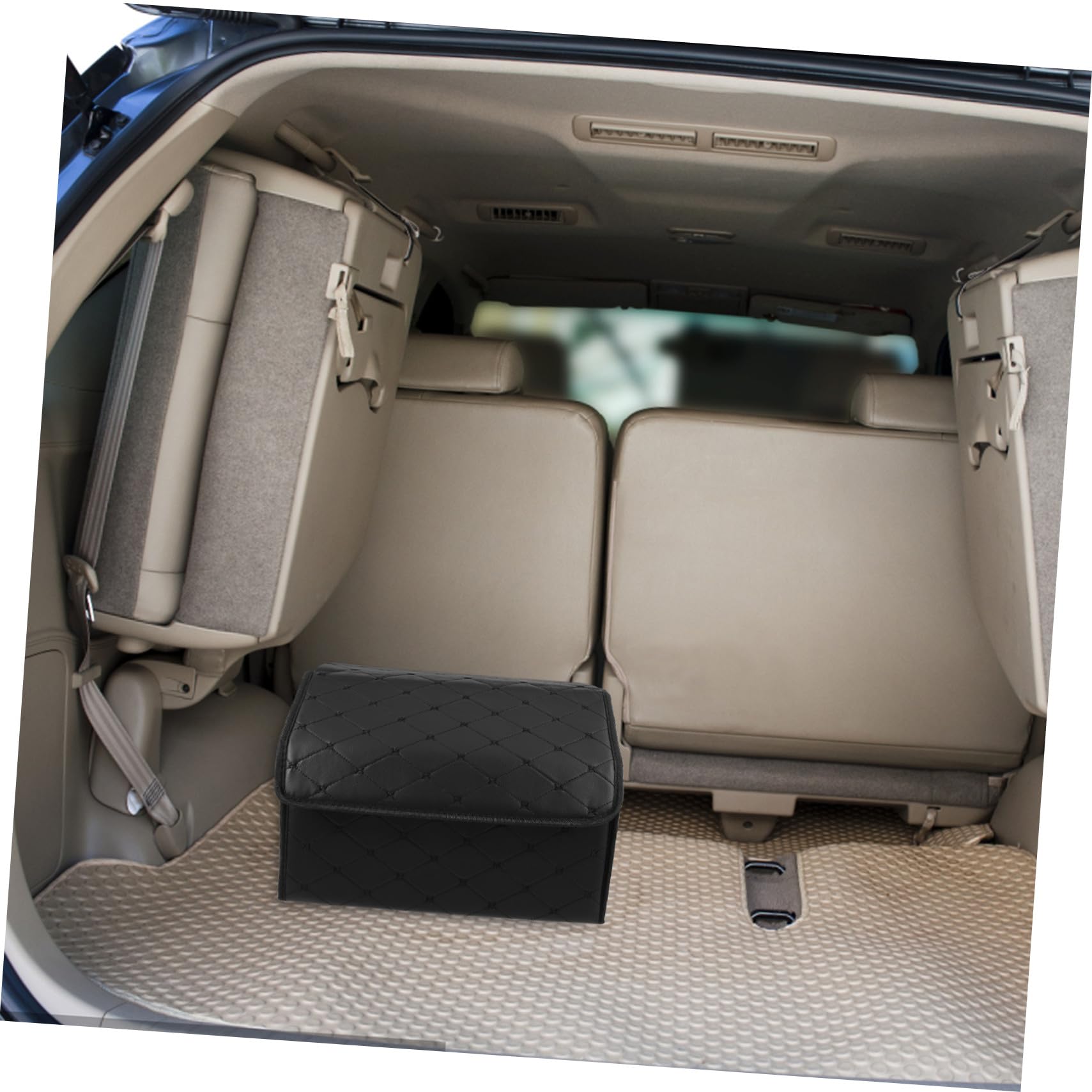 Organizer Nero Artificiale Pelle Bagagliaio Auto in Pieghevole