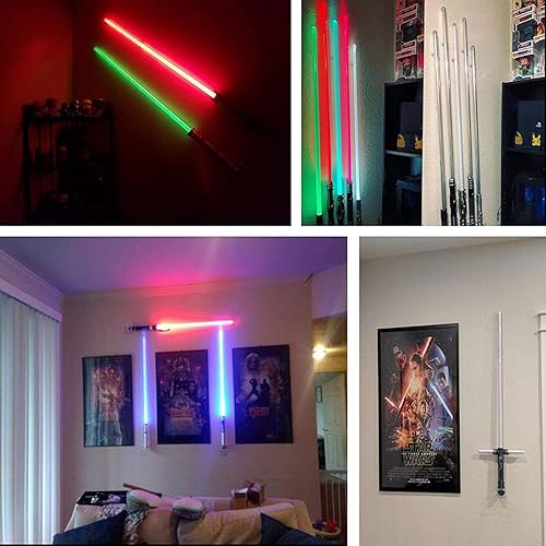 Miniatura 5 de Pmsanzay Soporte de pared para sable de luz transparente, soporte de pared, fácil de instalar, da ese efecto flotante, se utiliza tanto en entornos