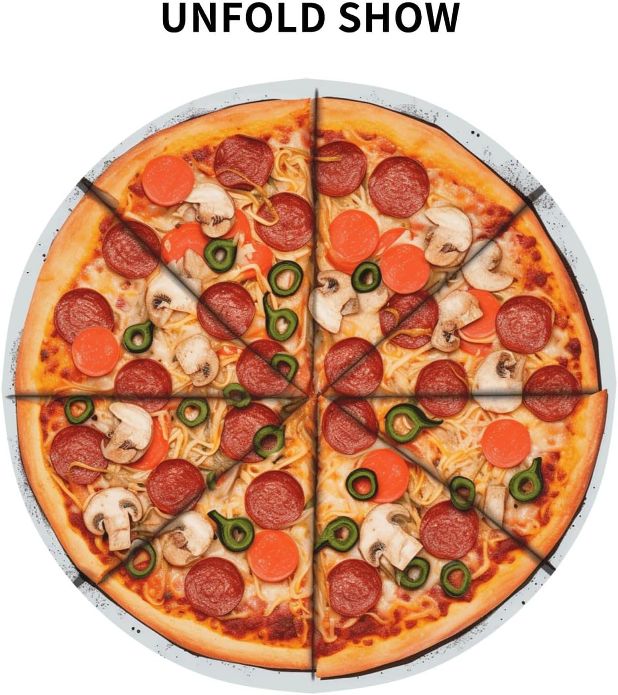 I Love Pizza Tablecloths for Round Tables 60 Inch - Reusable Washable Dining Table Clothes - Stain and Wrinkle Resistant Decorative Fabric Table Cover for Wedding Party image 4