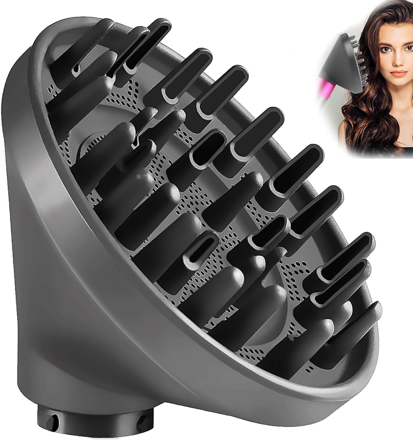 Dyfuzor nakładki do Dyson Airwrap Styler HS05 HS03 HS01, przekształcalne do Airwrap Styler w suszarkę do włosów, dysza dyfuzora, nasadka do suszarki do włosów