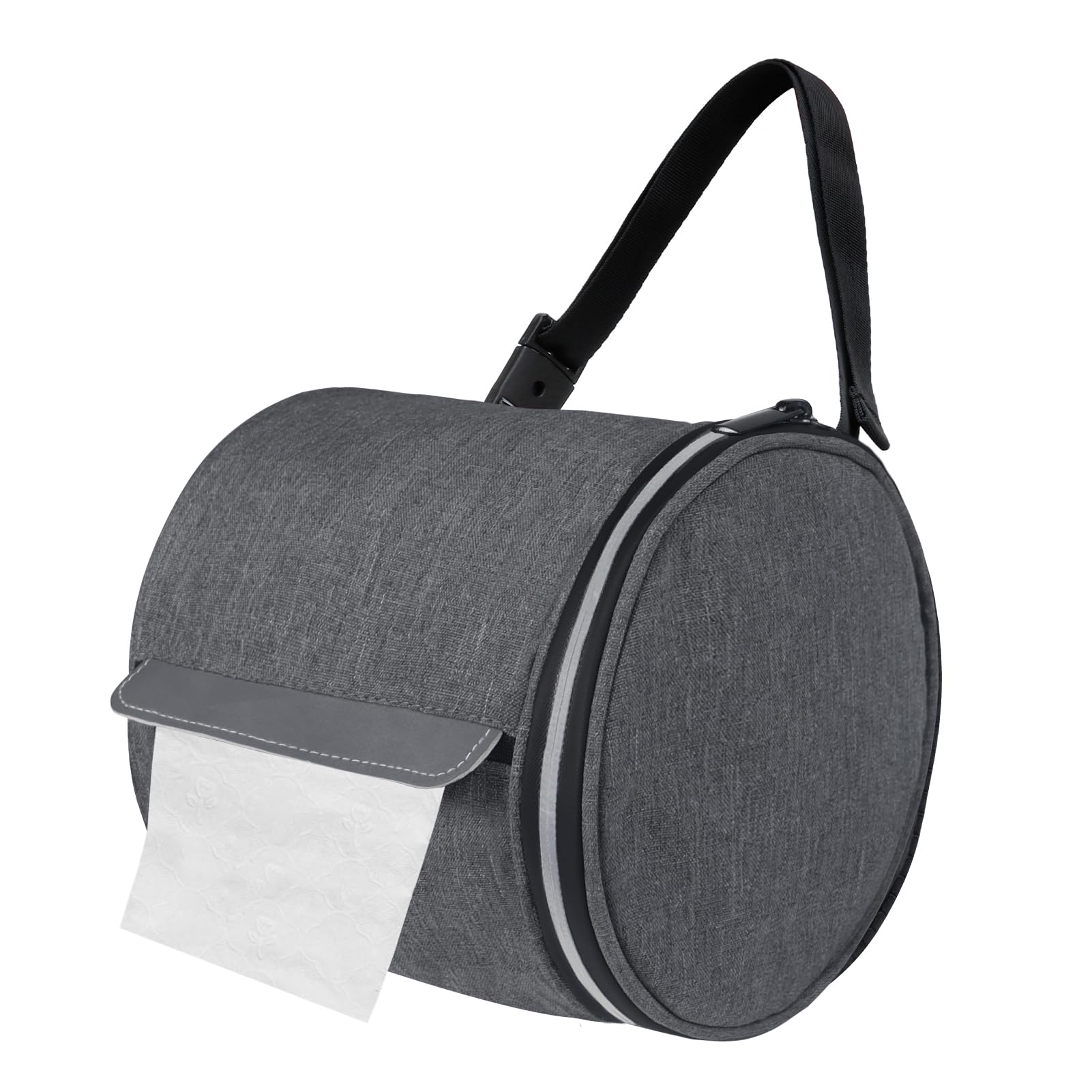 Hanging Toilet Paper Holder Cat Proof Roll Tissue Storage Waterproof and Portable Paper Container with Adjustable Strap Reusable Roll Tissue Organizer