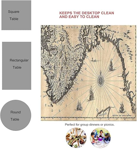 Miniatura 8 de Manteles florales de mesa de tela para Fiestas - Manteles de picnic para decoración de cena en el hogar, 30 x 30 pulgadas