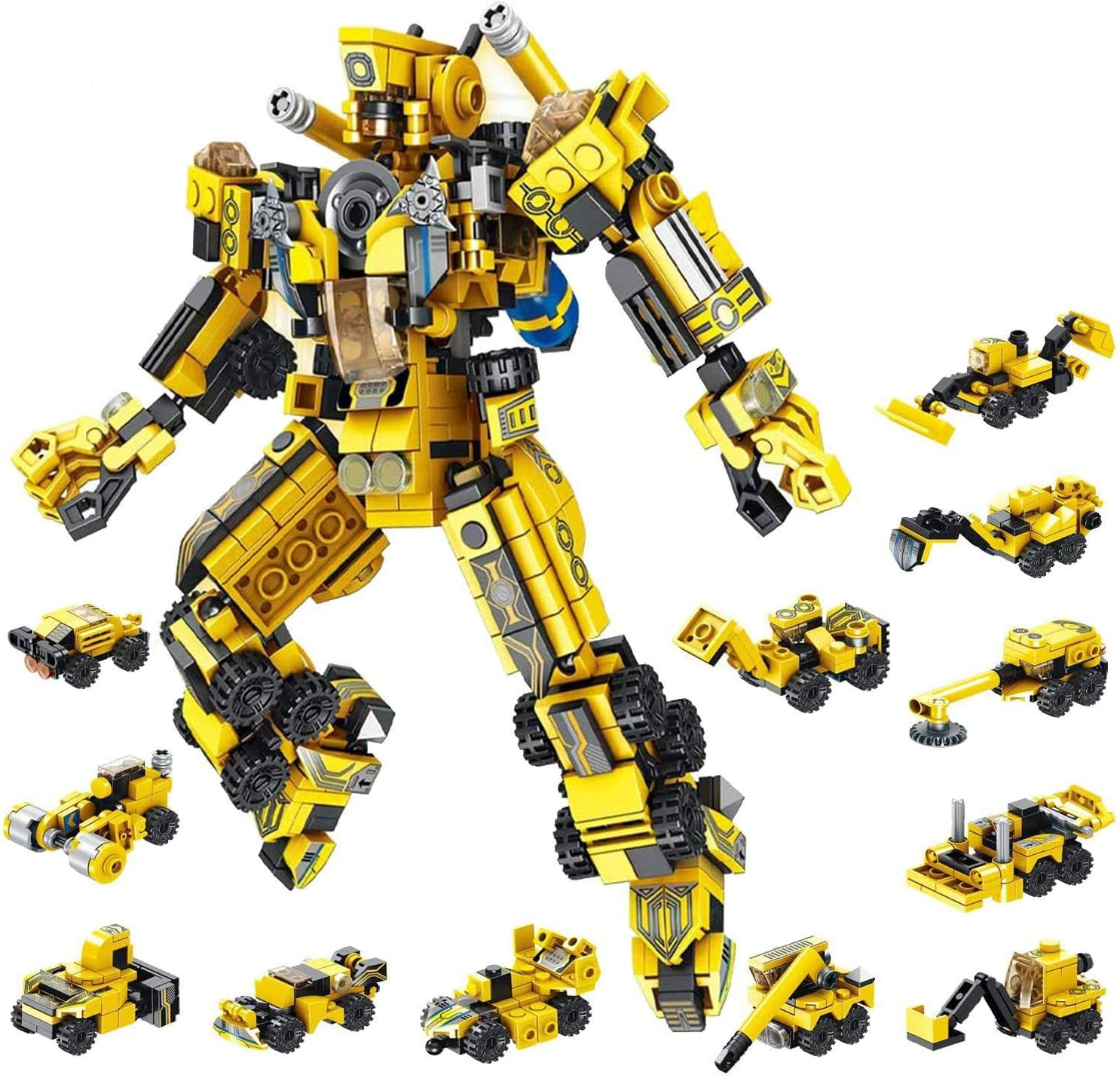 Arabest STEM Building Toys for Kids, 576pcs Robot Building Toys, 25-in-1 STEM Construction Learning Building Bricks, Engineering Blocks Kit Toys for Boys Girls Kids Age 6 7 8 9 10 11 12 Year Old