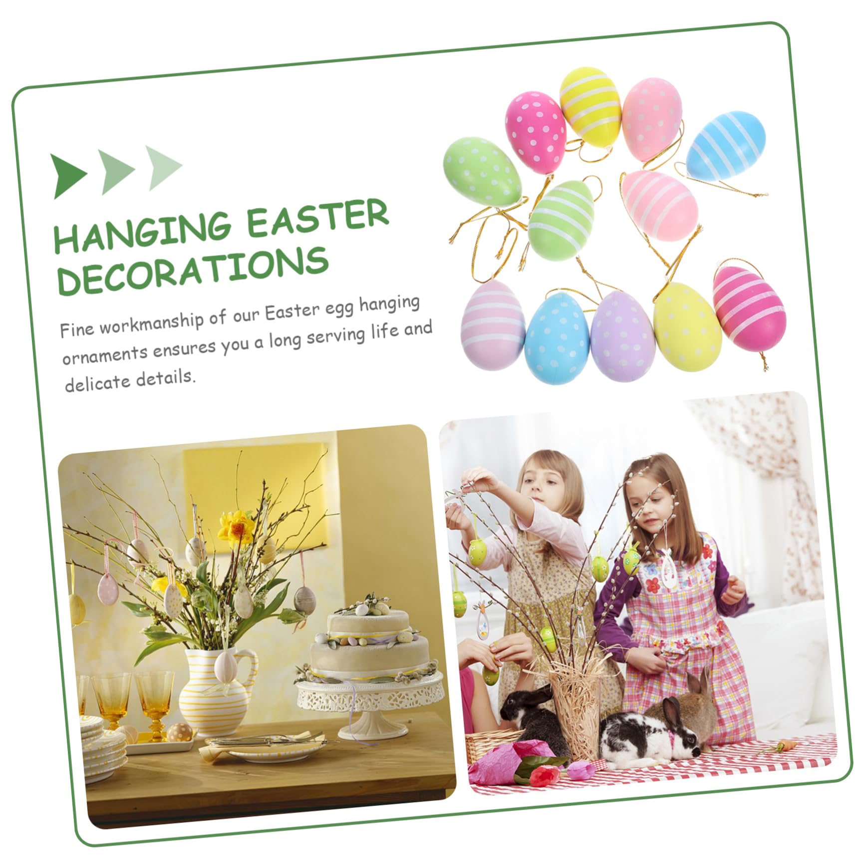 PartyKindom 3 Set Decorazione Da Appendere Al Festival Delle Uova Di Pasqua Decorazioni Per Uova Di Pasqua Decorazione Da Appendere A Decorazione Unica Per Decorazione pezzi*3