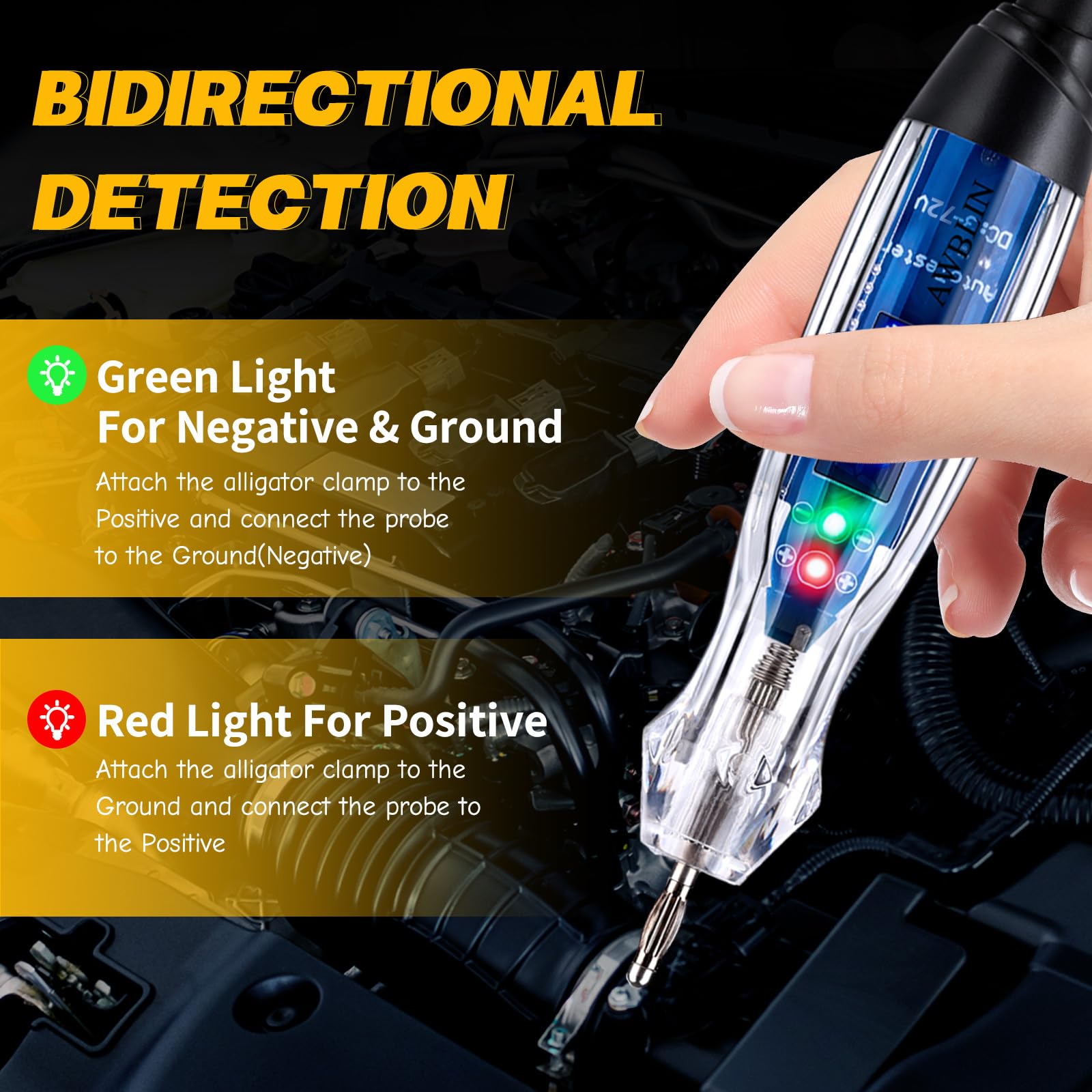 Electrical Tester 3.5V-36V Automotive Circuit Tester - Digital Voltage Tester With LCD Display & Test Light Power Probe Electrical Tester 3.5V-36V Automotive Circuit Tester - Digital Voltage Tester With LCD Display & Test Light Power Probe