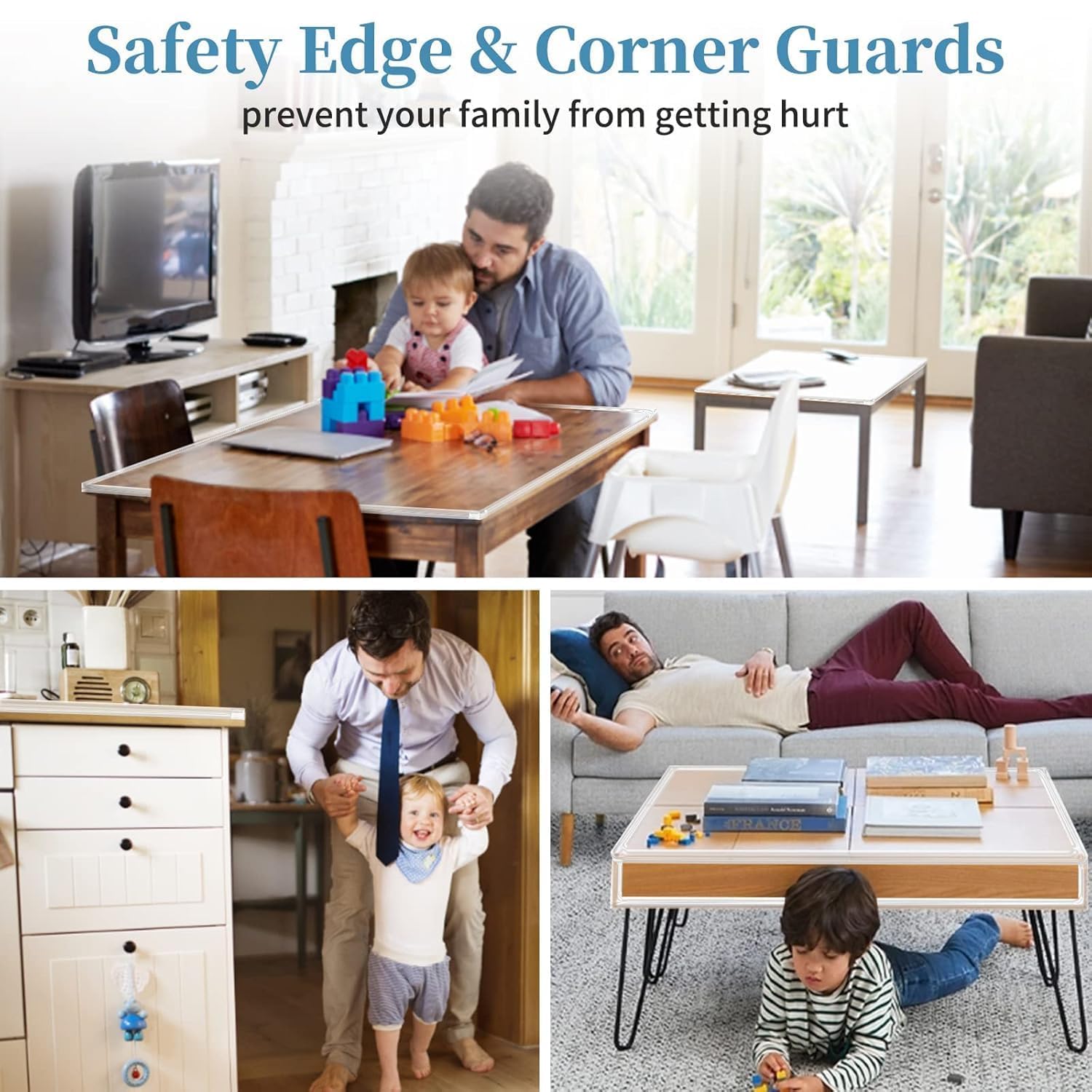 Baby Proofing Edge Protector - Safe Silicone Guards -6