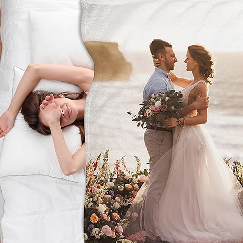 Miniatura 6 de Regalos para parejas, manta personalizada con foto, manta de franela personalizada, regalos para novio, novia, mujeres, hombres, mamá, papá,