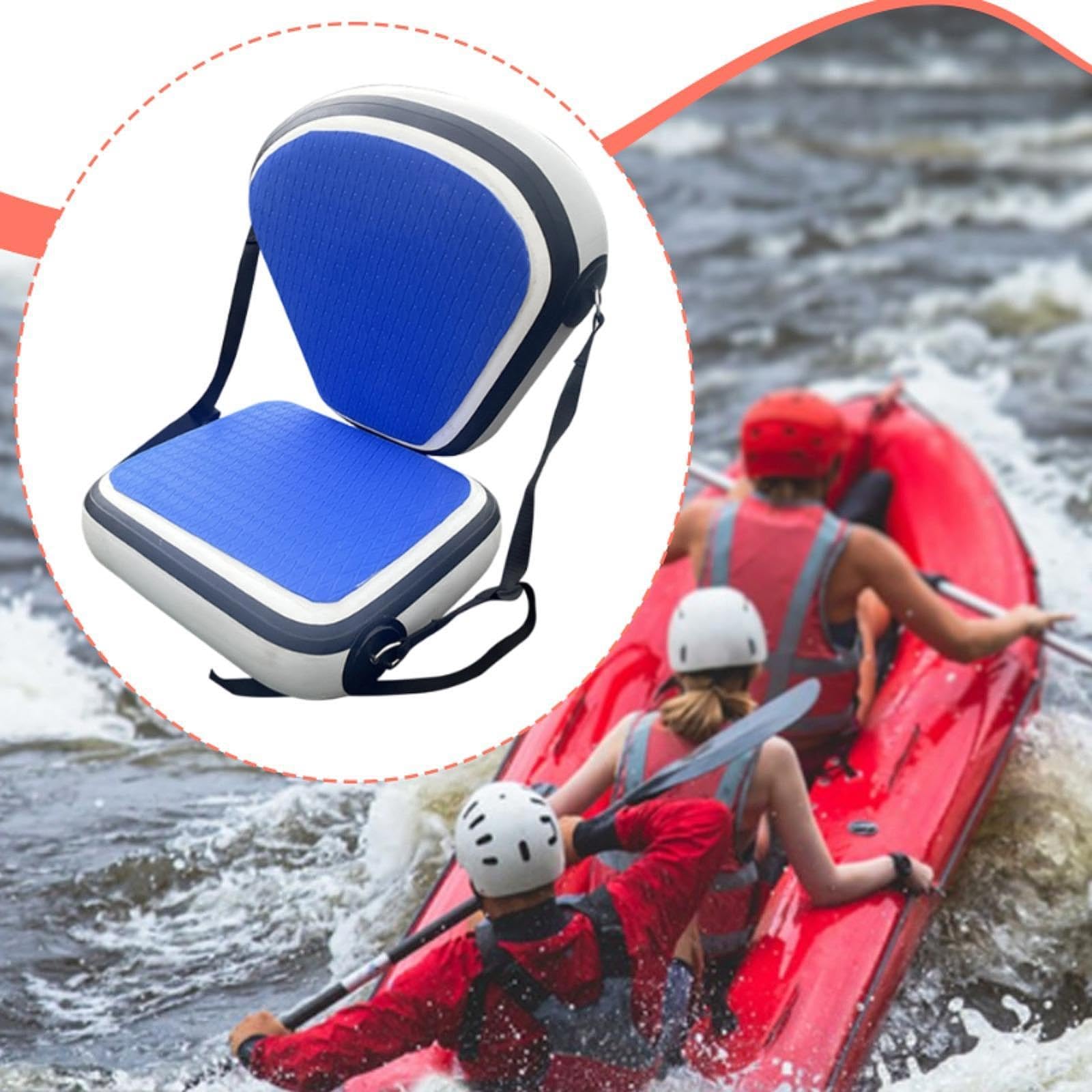 MERIGLARE Siège de Kayak Gonflable, Polyvalent et Facile à Installer, avec Dossier.