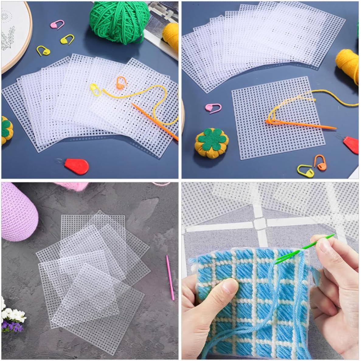 20pcs Plastic Mesh Canvas Sheets for Beginners and Professionals 4.21
